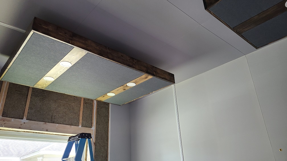 Studio ceiling cloud nearing completion