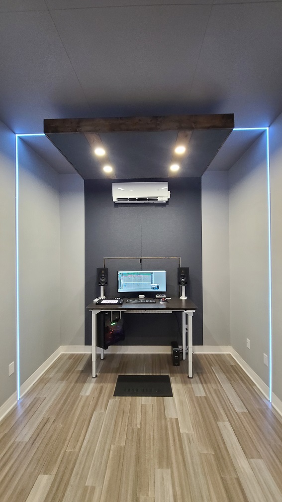 Finished studio from the front